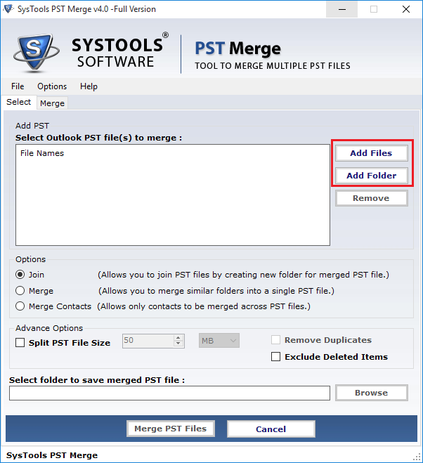 Merge Outlook PST Files 2010