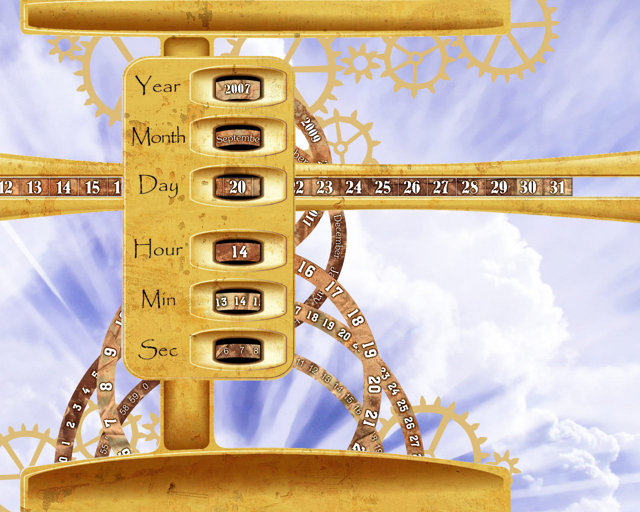 Sky Clock ScreenSaver