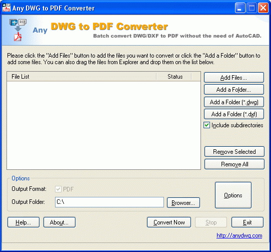 AutoCAD to PDF Converter 2009.1