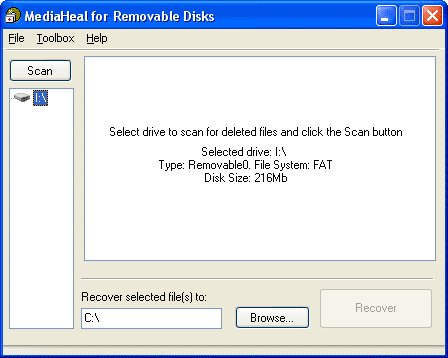 MediaHeal for Removable Disks
