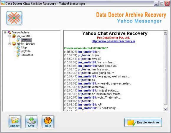 Yahoo Chat Message Decoder