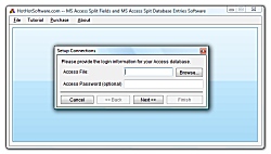 MS Access Split Fields and MS Access Spit Database Entries