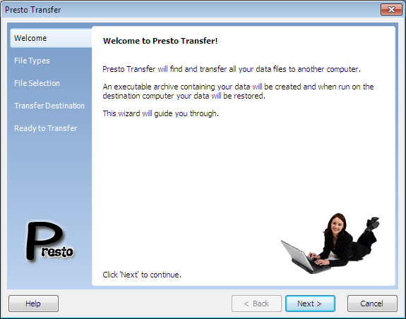 Presto Transfer Firefox