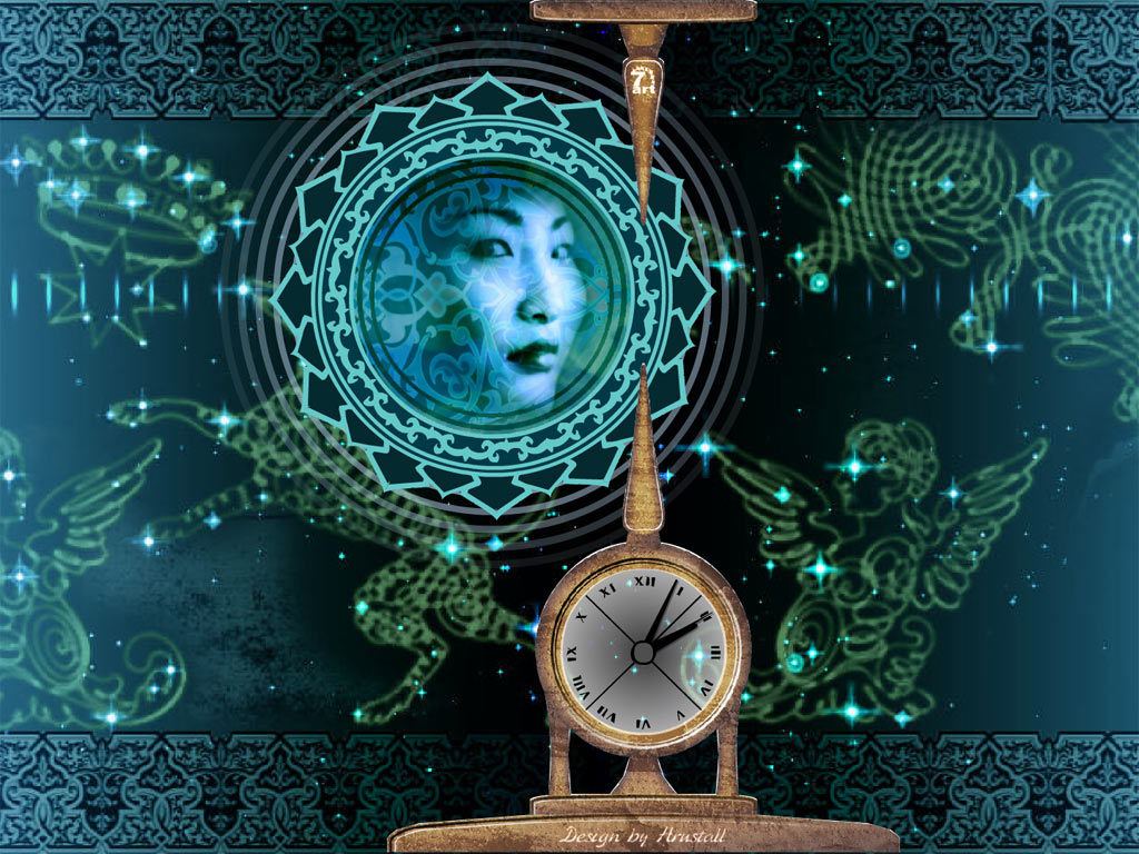 Sky Mandala Clock screensaver