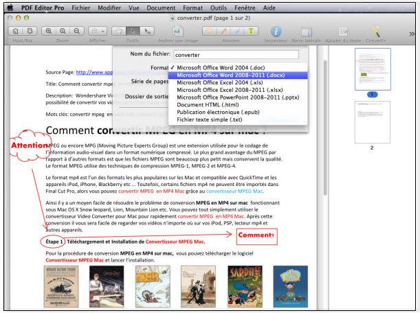 Wondershare PDF Editor Pro pour Mac